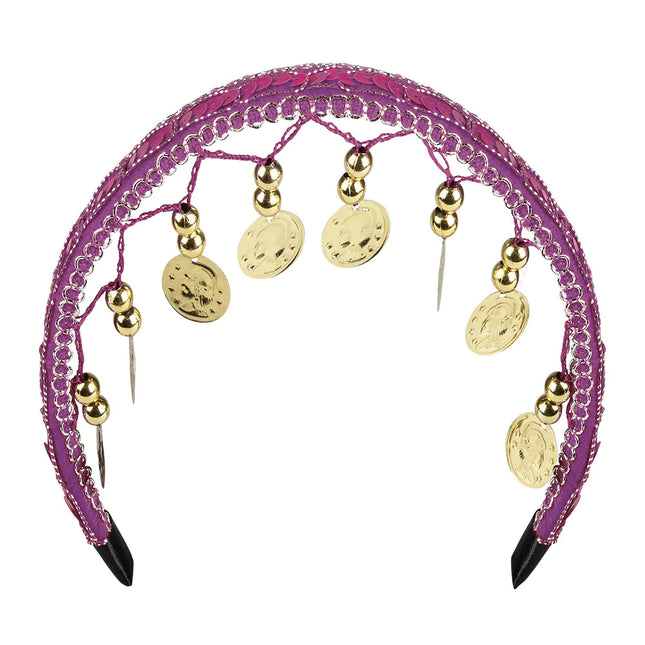 Juego de accesorios Purple Belly Dancer 4 piezas