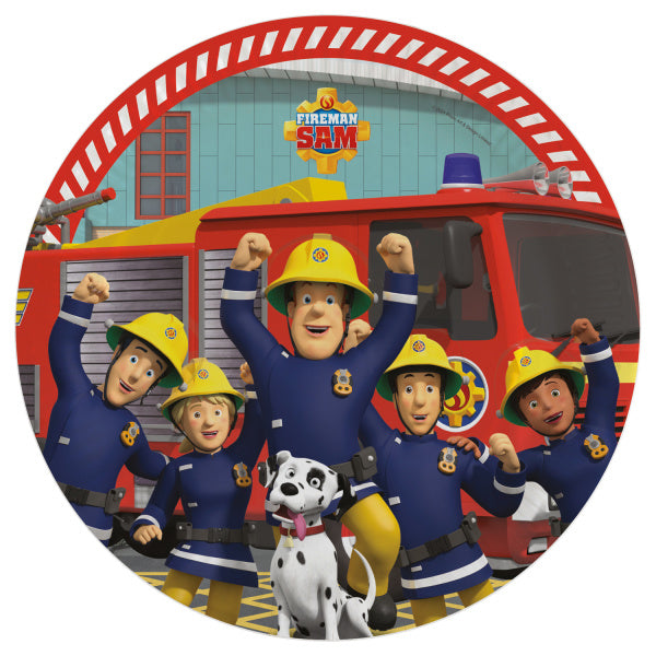 Fireman Sam Platos 23cm 8pcs