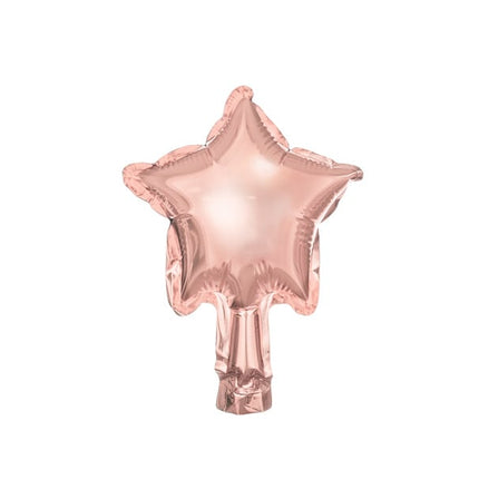 Globo de Helio Estrella Oro Rosa Vacío 12cm 25pcs