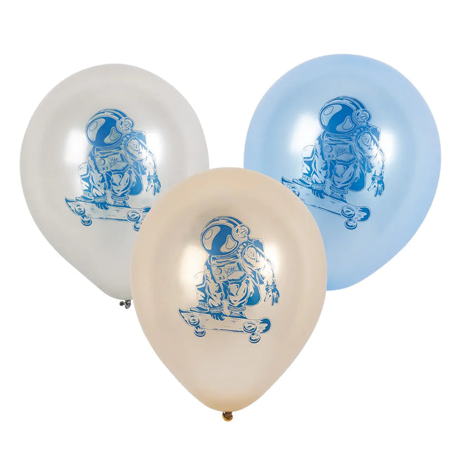 Globos Fiesta Espacio Doble cara 25cm 6pcs