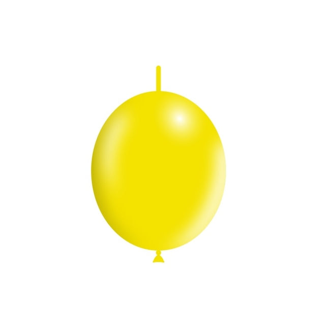 Amarillo claro Globos de botón 30cm 50pcs