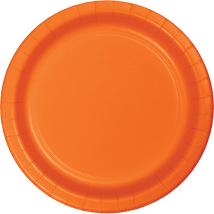 Platos Naranja 23cm 24uds