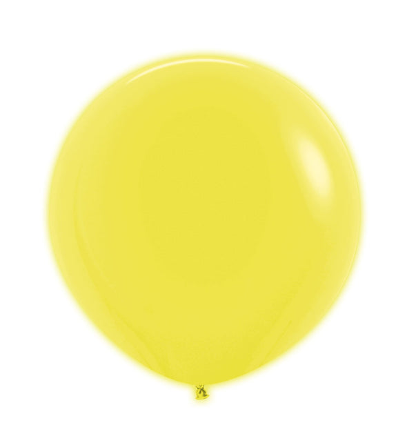 Globos Amarillo Neón 61cm 10pcs