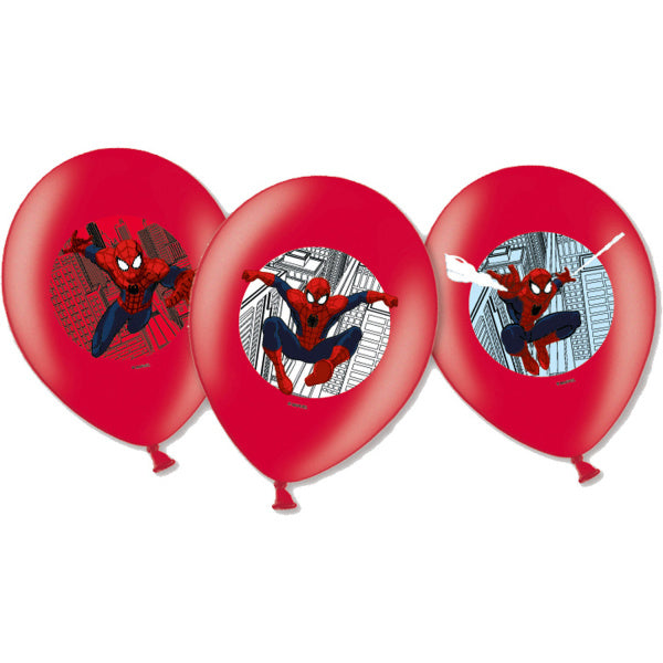 Spiderman Globos Decoración 28cm 6pcs