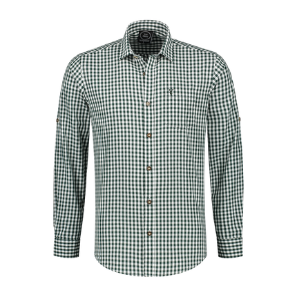 Blanco Verde Blusa Hombre Manga Corta Brazo Umbral