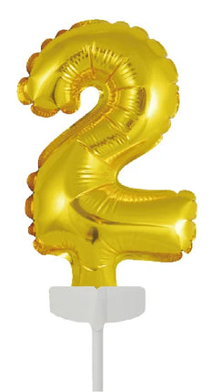 Gold Cake topper 8 Años Globo Foil 12.5cm