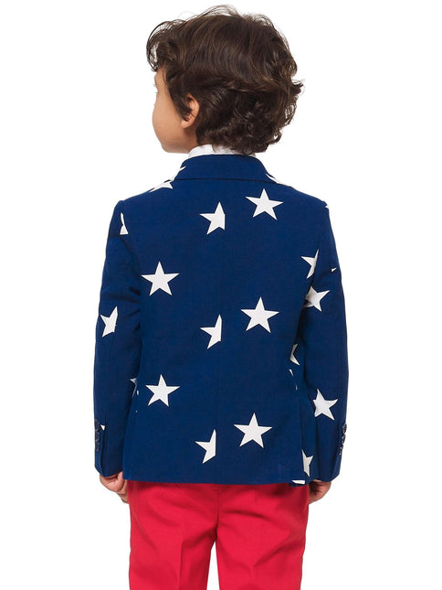 Traje USA Stars Stripes Niño OppoSuits