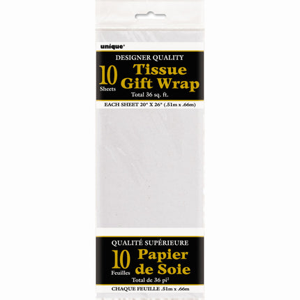 Papel secante blanco 31cm 10uds.