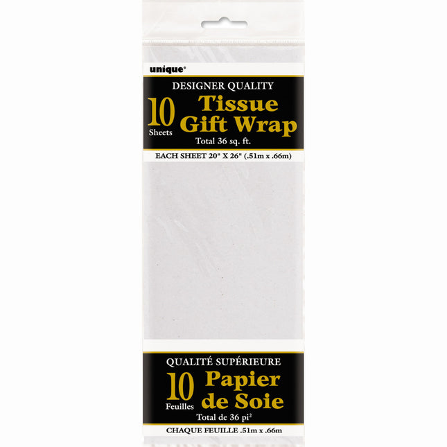 Papel secante blanco 31cm 10uds.