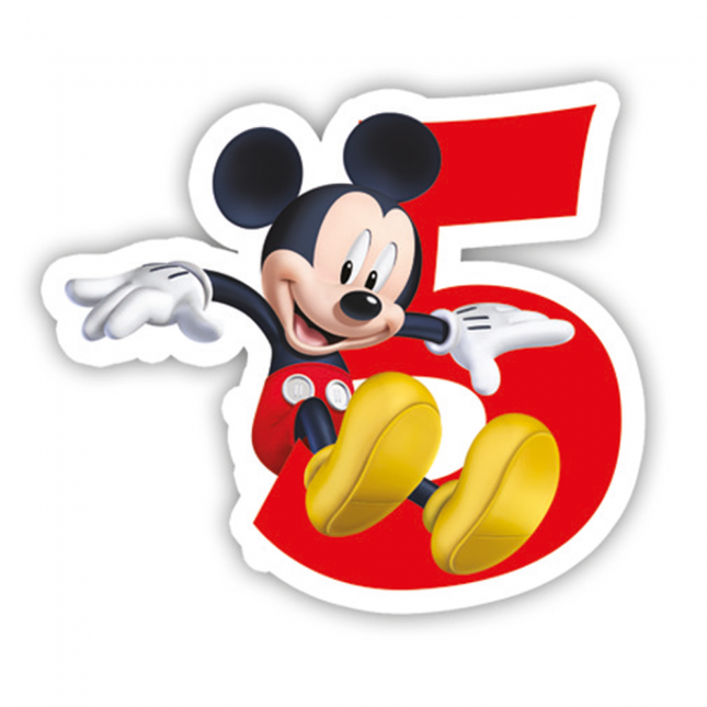 Vela Mickey Mouse 5 Años