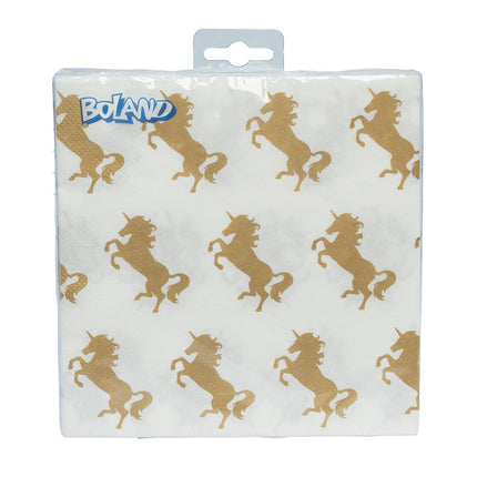 Servilletas Papel Unicornio 33cm