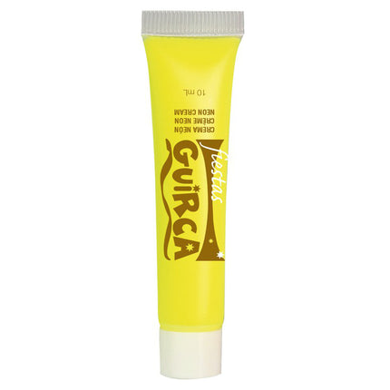 Tubo Maquillaje Amarillo Neón 10ml