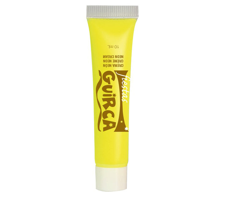 Tubo Maquillaje Amarillo Neón 10ml