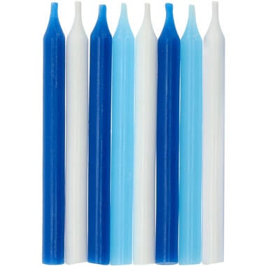 Velas Azul 6cm 16 piezas