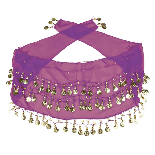 Juego de accesorios Purple Belly Dancer 4 piezas