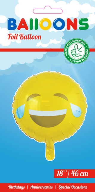 Globo de Helio Emoji Smile 45cm vacio