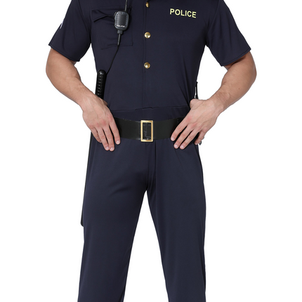 Traje de Policía Azul Hombre