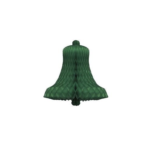 Campana de Navidad Panal Verde 28cm 2pcs