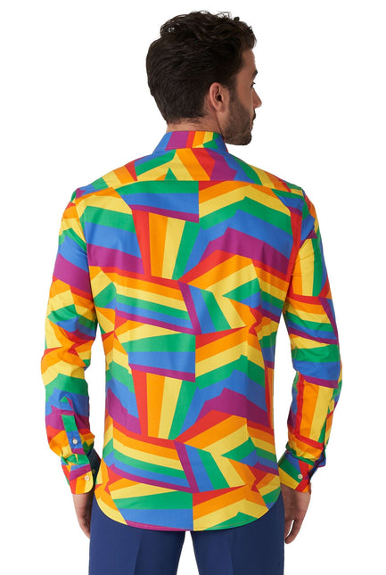 Camisa ZIG Zag Arco Iris Hombre OppoSuits