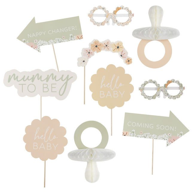 Atrezzo Photobooth Baby Shower 10pcs