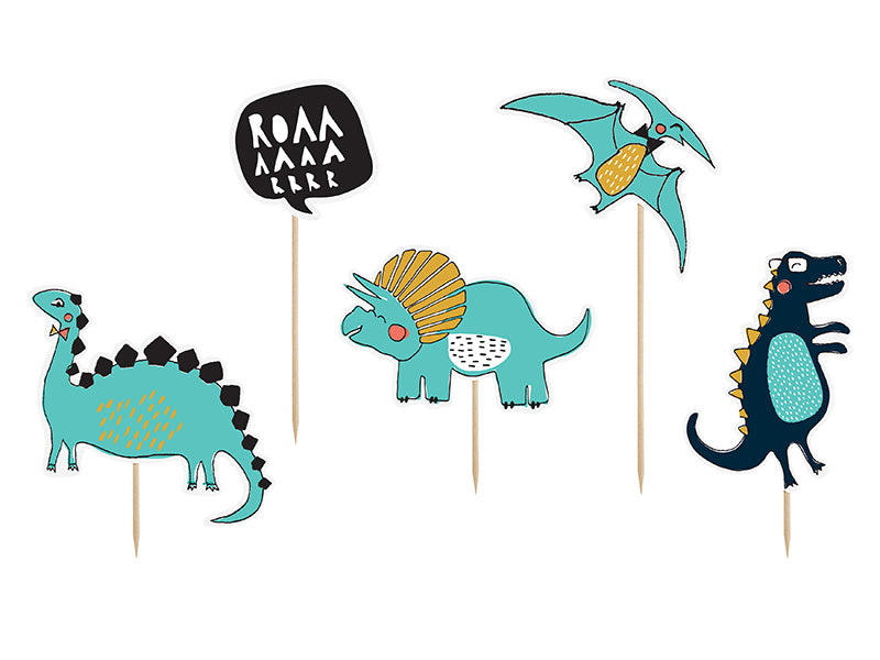 Cake topper Dinosaurios 20cm 5pcs