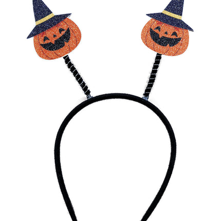 Diadema de Halloween Calabazas con Sombrero