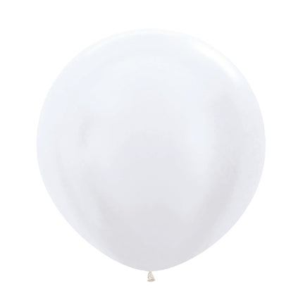 Globos Blanco Perla 61cm 10pcs