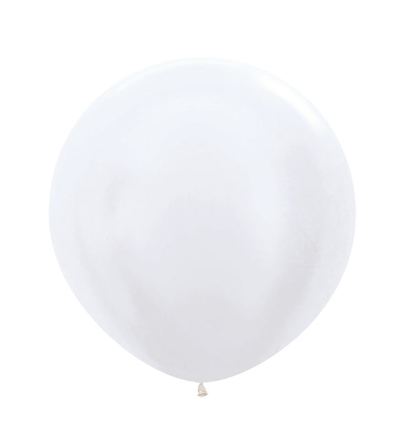 Globos Blanco Perla 61cm 10pcs