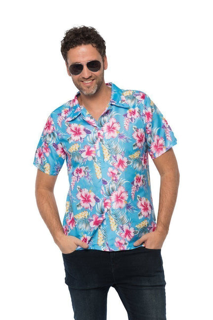 Camisa Hawaiana Azul