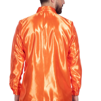 Blusa Disco Volantes Naranja Oscuro