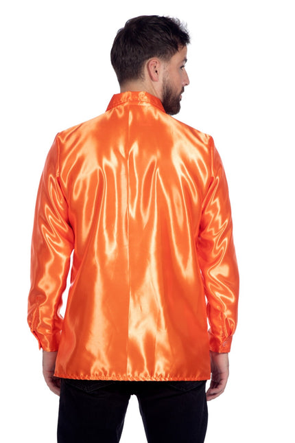 Blusa Disco Volantes Naranja Oscuro