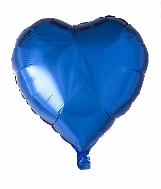 Globo de Helio Corazón Azul 46cm vacío