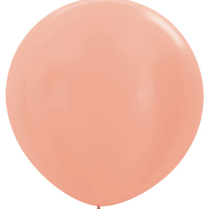 Globos Metálicos Oro Rosa 91cm 2pcs