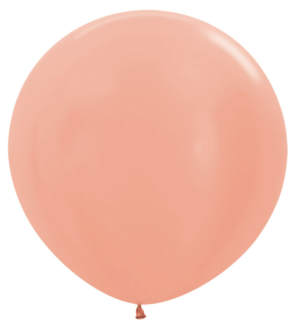 Globos Metálicos Oro Rosa 91cm 2pcs