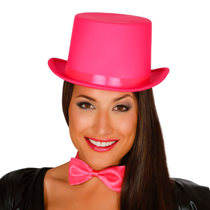 Sombrero alto rosa