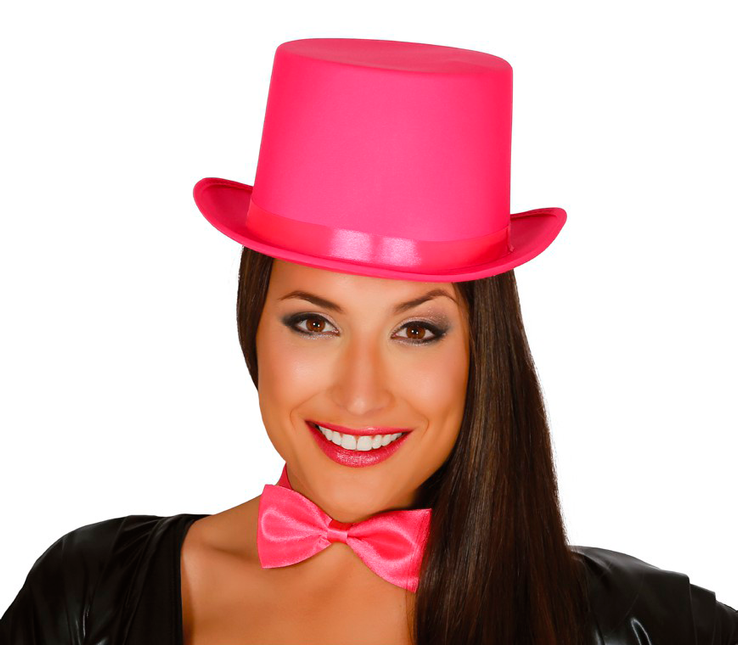 Sombrero alto rosa