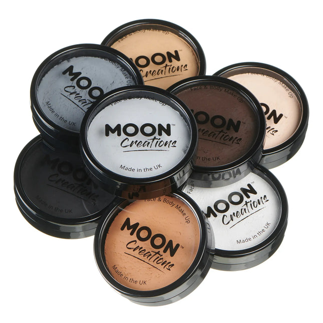 Moon Creations Pro Face Paint Cake Pots Marrón Oscuro 36g