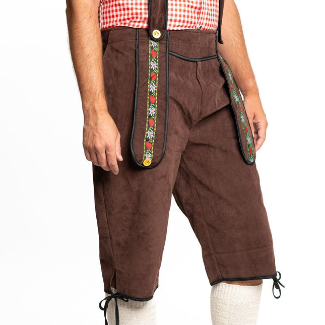 Lederhosen Lang Marrón Oscuro