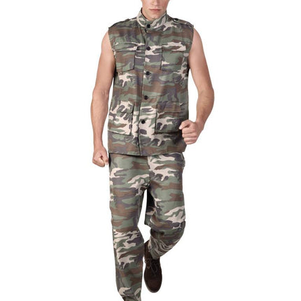 Traje militar hombre verde