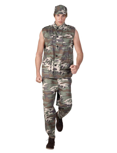 Traje militar hombre verde