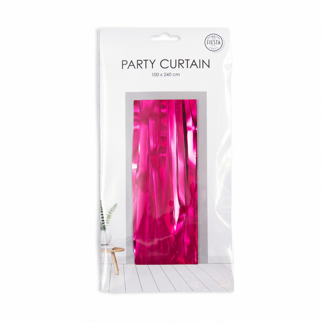 Cortina de puerta fucsia 2,4 m