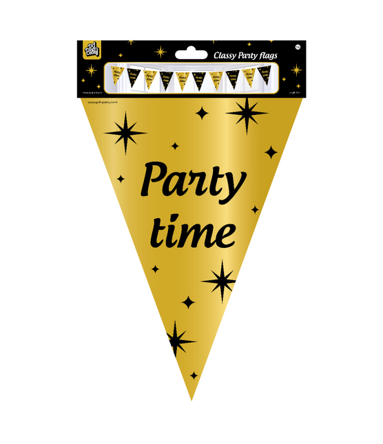 Flagline Party Time Oro Negro 10m