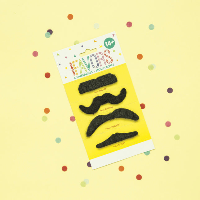 Bigotes postizos 8,3cm 4uds.