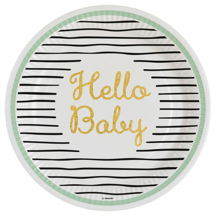 Platos Hello Baby 23cm 8ud