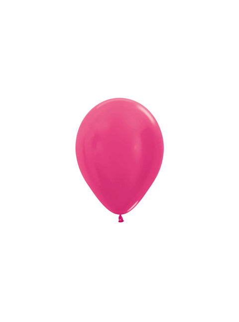 Globos Metálicos Fucsia 12cm 50pcs