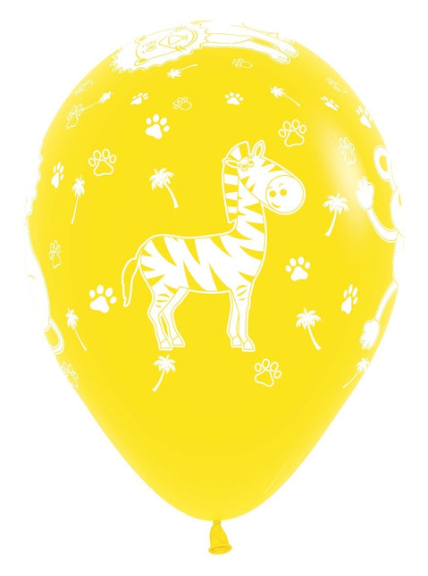 Globos Animales de la Selva Fashion Mix 30cm 25pcs