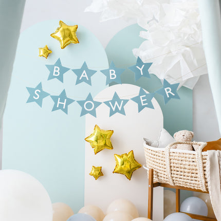 Guirnalda Azul Baby Shower Estrellas 3m