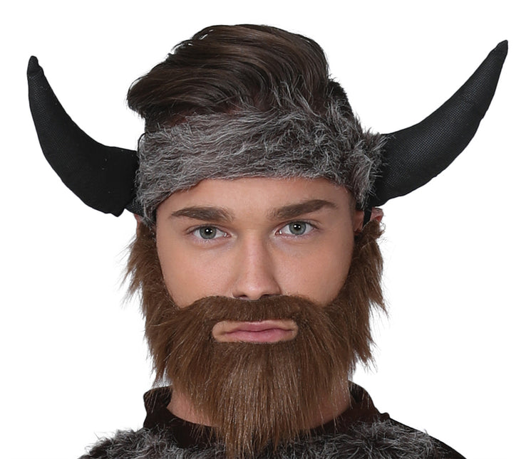 Disfraz de Vikingo Marrón Gris Hombre