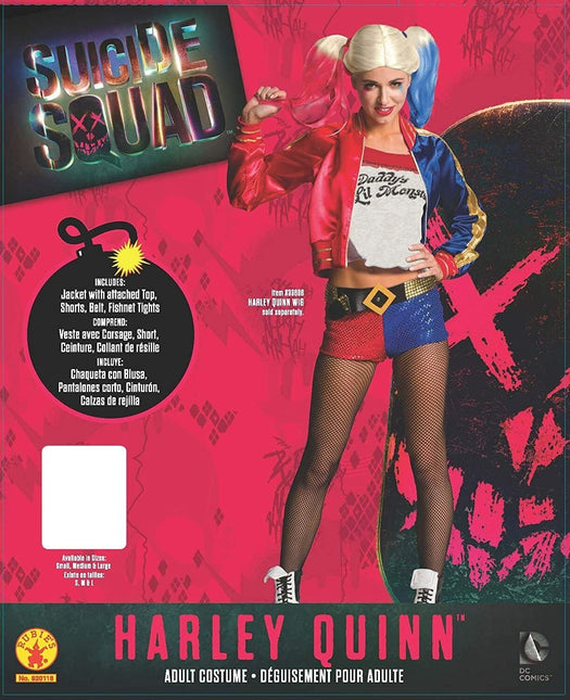 Disfraz de Harley Quinn 4 piezas