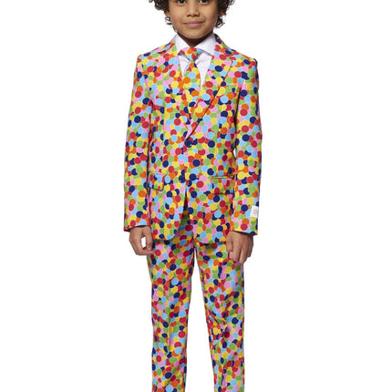 Traje de fiesta confeti niño OppoSuits